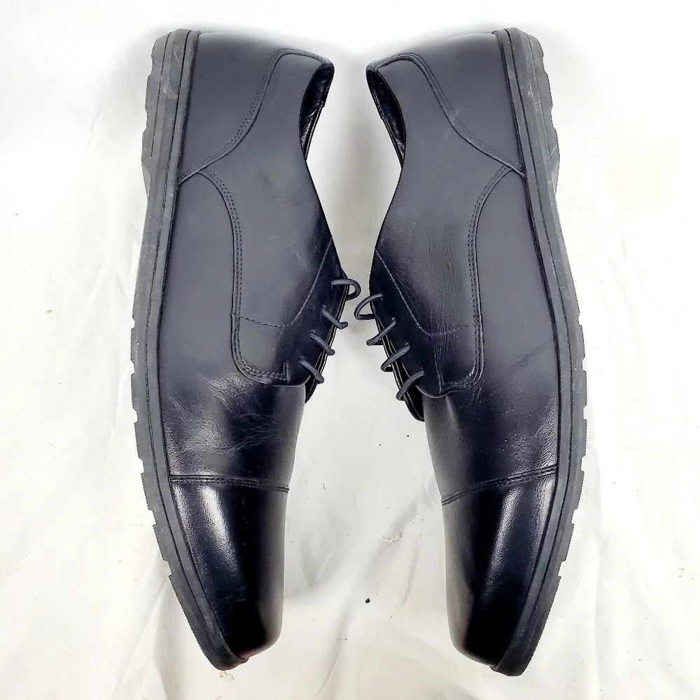 Birchbury Rockwell Black‎ Leather Barefoot Dress Shoe